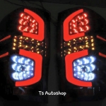 ไฟท้าย โคมไฟท้านย LED ฟอร์ด เรนเจอร์ All New Ford Ranger 2012 ดำ Smoke ควันบุหรี่  ยูเรนัท ส่งฟรี